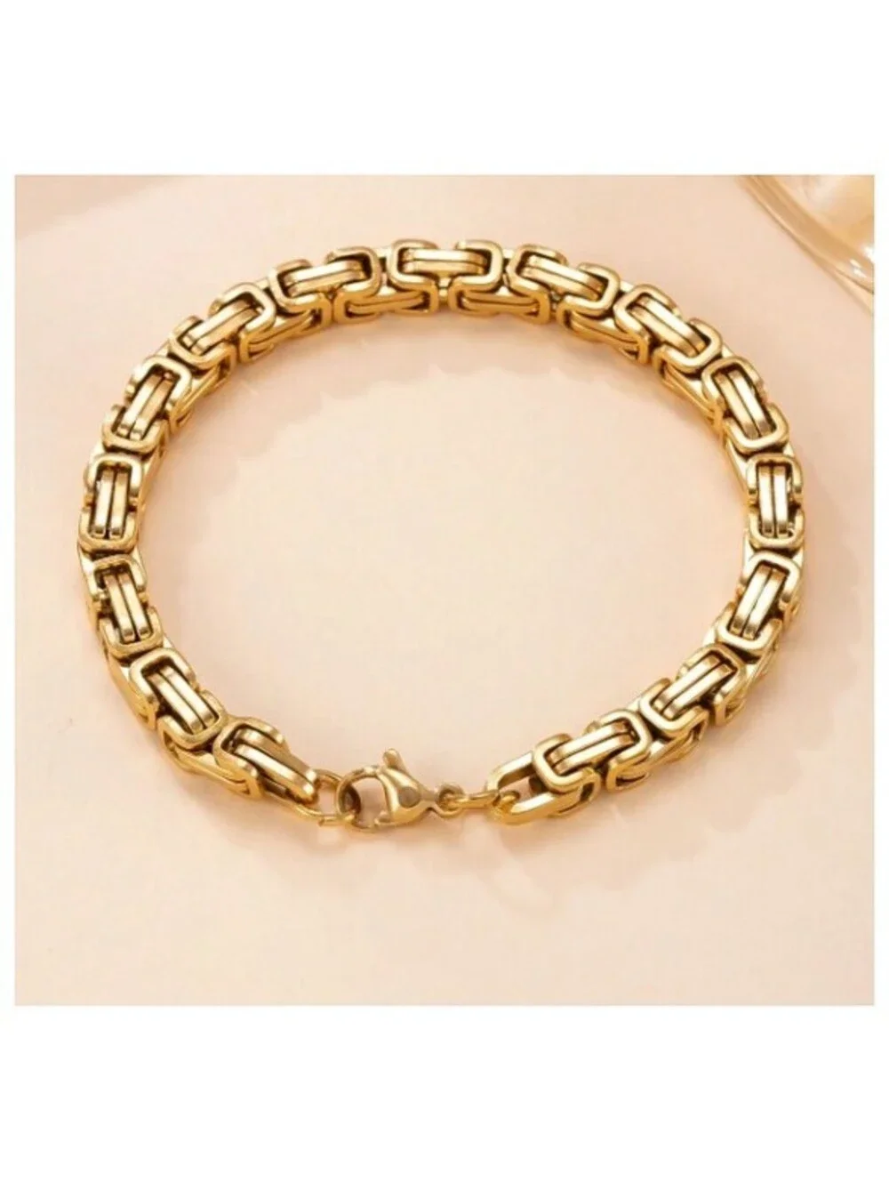 Square byzantine - Bracelet - Gold - 8